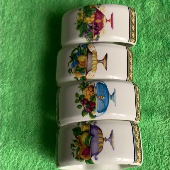 Casa Elite fruit’themed porcelain napkin rings - Picture 14 of 16
